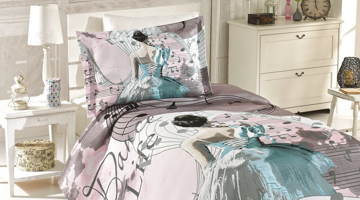 VİNALDİ BALERİN JAKARLI TEK KİŞİLİK YATAK ÖRTÜSÜ PUDRA VİNALDİ BALERİN JAKARLI TEK KİŞİLİK YATAK ÖRTÜSÜ PUDRA