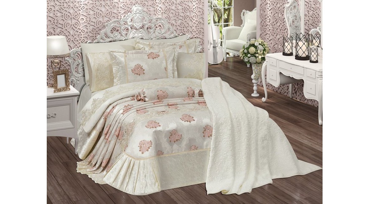 MİRAY EVLİLİK SETİ 12 PCS KREM FİYATI Vivense