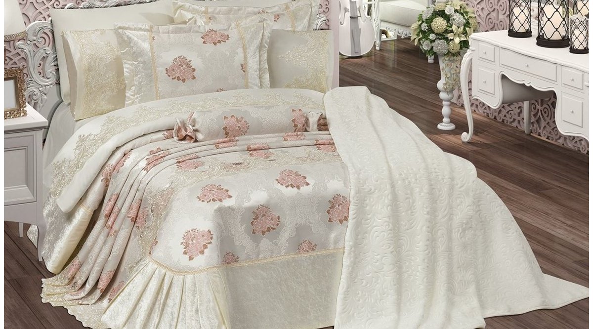 MİRAY EVLİLİK SETİ 12 PCS KREM FİYATI Vivense