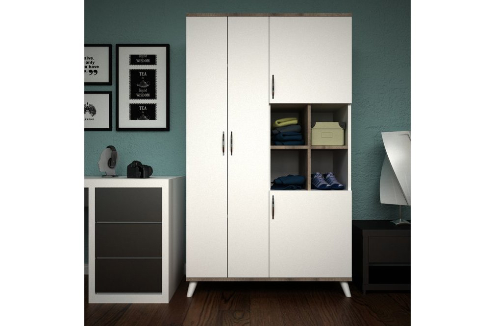 ERAHOME DÖRT KAPAKLI ELBİSE DOLABI YATAK ODASI ASKILIKLI ERAHOME DÖRT KAPAKLI ELBİSE DOLABI YATAK ODASI ASKILIKLI