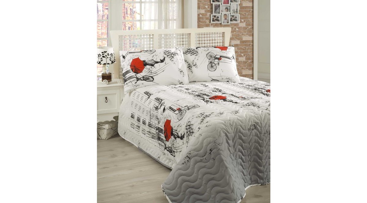 KAPİTONE YATAK ÖRTÜSÜ SETİ ÇİFT KİŞİLİK ŞEMSPARE BEYAZ FİYATI Vivense