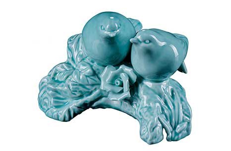 TURKUAZ DEKOR KUŞ 2Lİ KÜÇÜK