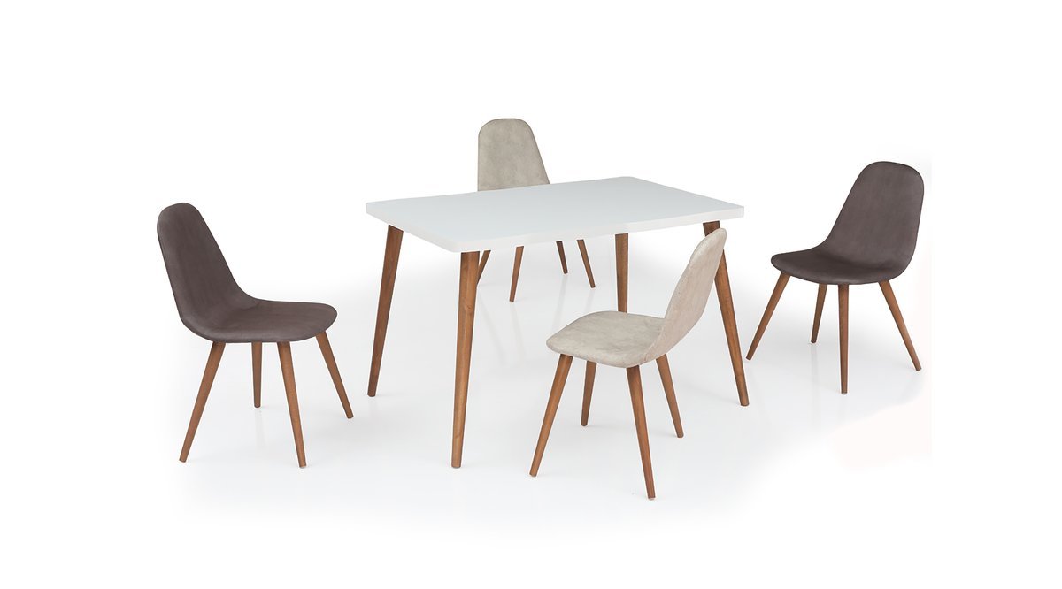 EVDEMO ELDA 4 KİŞİLİK MUTFAK MASA SANDALYE TAKIMI BEYAZ EVDEMO ELDA 4 KİŞİLİK MUTFAK MASA SANDALYE TAKIMI BEYAZ