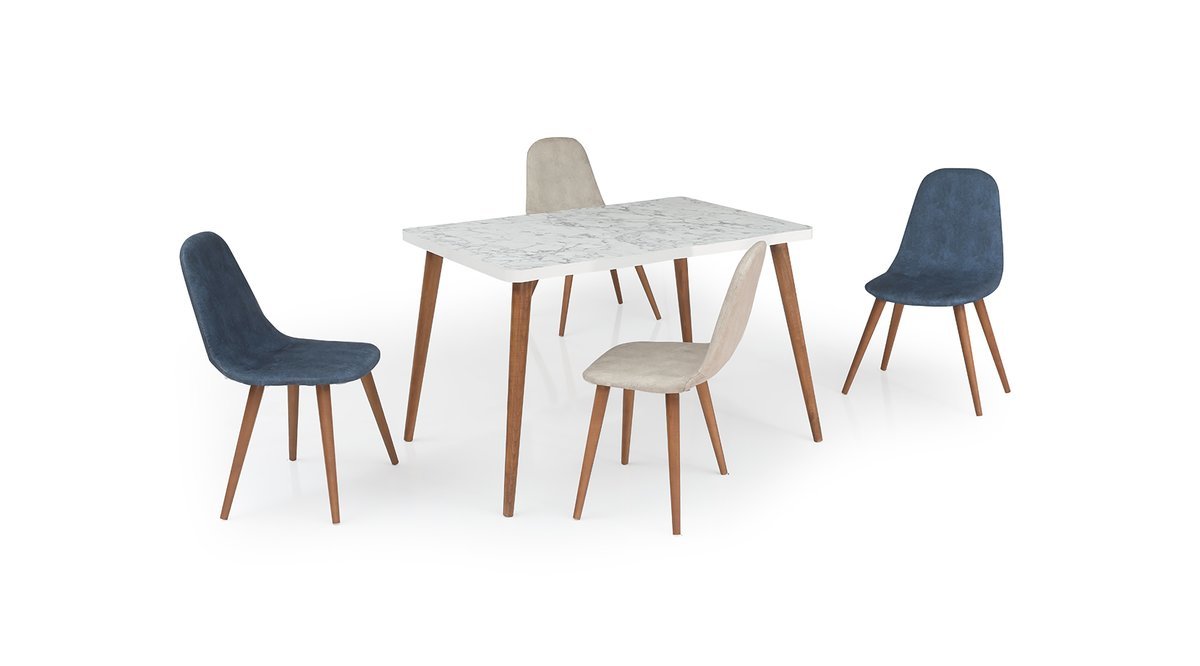 EVDEMO ELDA 4 KİŞİLİK MUTFAK MASA SANDALYE TAKIMI BEYAZ EVDEMO ELDA 4 KİŞİLİK MUTFAK MASA SANDALYE TAKIMI BEYAZ