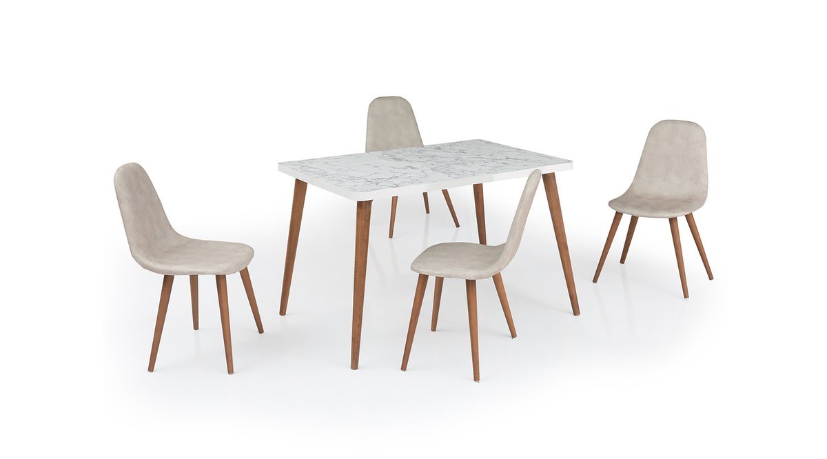 EVDEMO ELDA 4 KİŞİLİK MUTFAK MASA SANDALYE TAKIMI BEYAZ EVDEMO ELDA 4 KİŞİLİK MUTFAK MASA SANDALYE TAKIMI BEYAZ