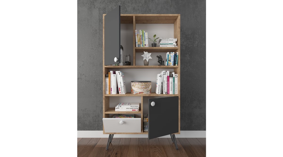 EVDEMO GÜNEY ÇOK AMAÇLI DOLAP KİTAPLIK RAF FİYATI Vivense