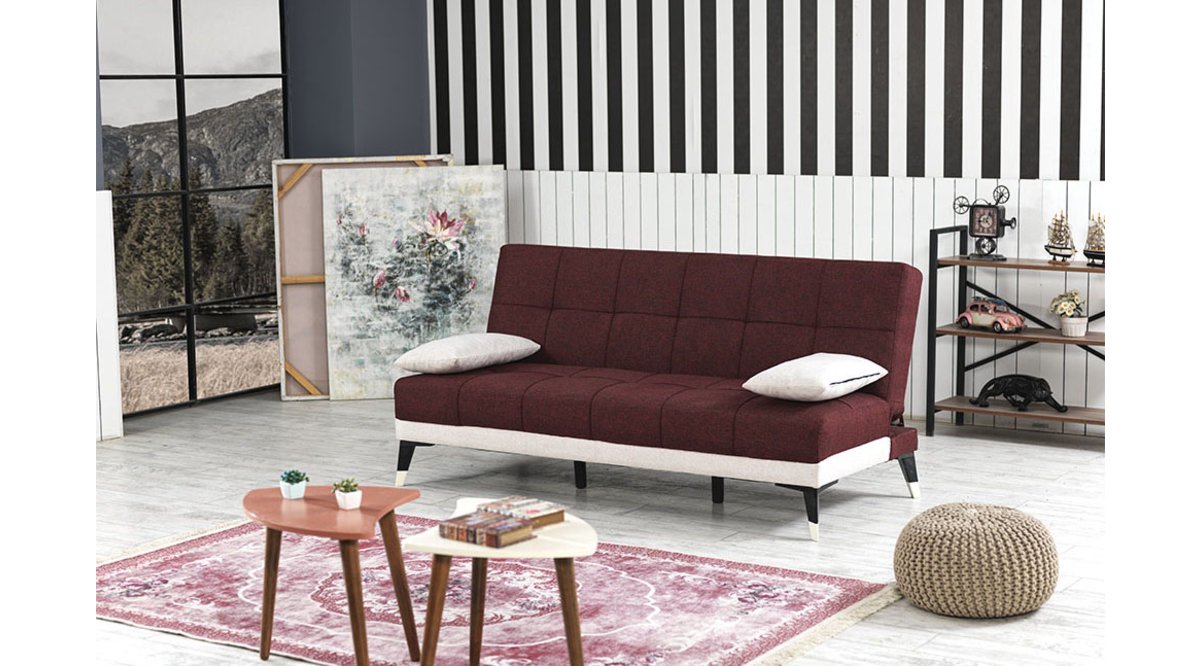 EVDEMO ASUR İKİLİ KOLTUK BORDO FİYATI Vivense