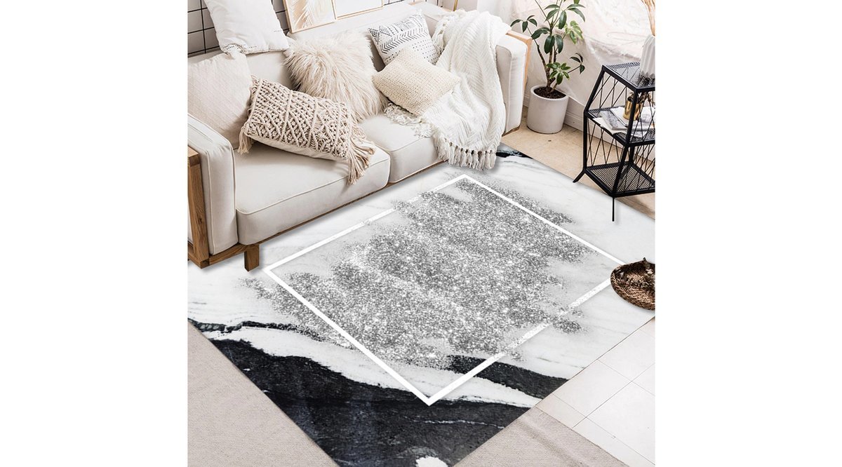 JUNGLE HALI MERMER DOKUSU DESENLİ SANATSAL HALI 175X290 FİYATI Vivense