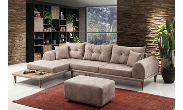 BERİL KÖŞE KOLTUK KUM BEJİ