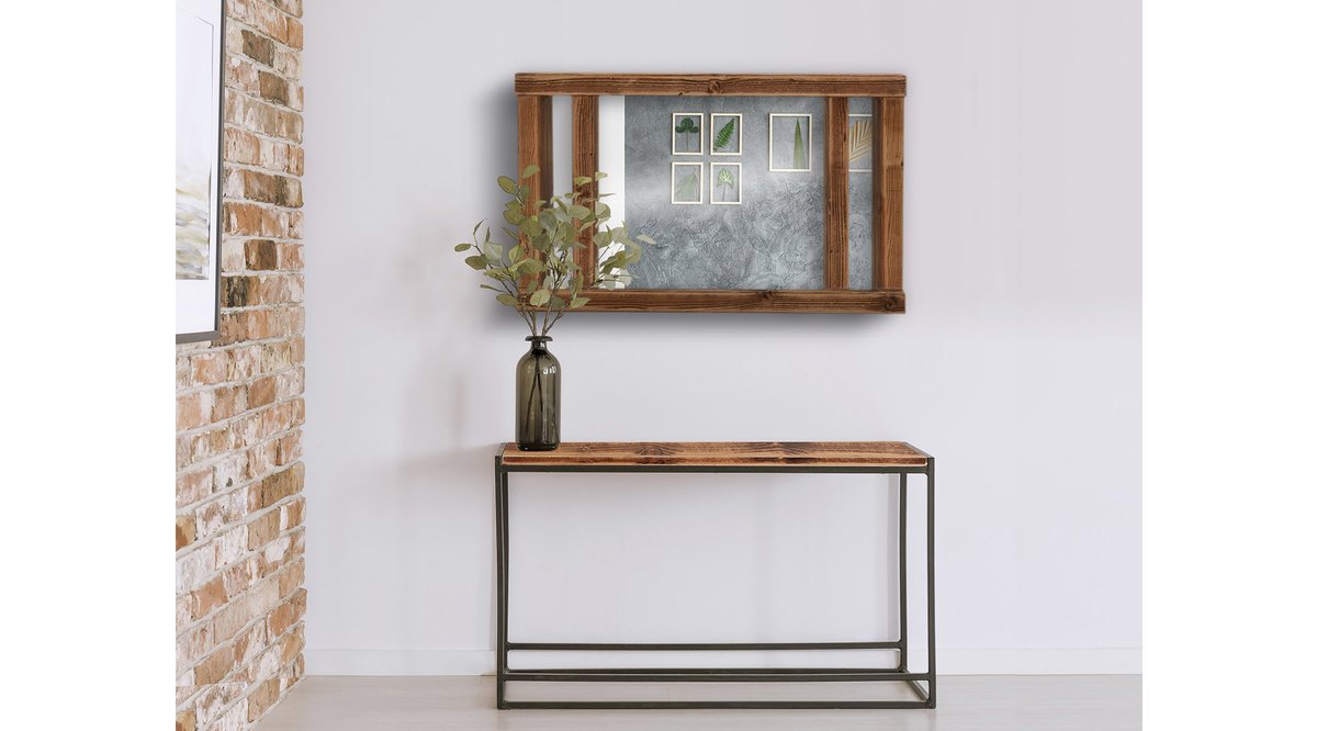 222 CONCEPT MASİF AĞAÇ MEŞE RENGİ 75X45 CM AYNA FİYATI