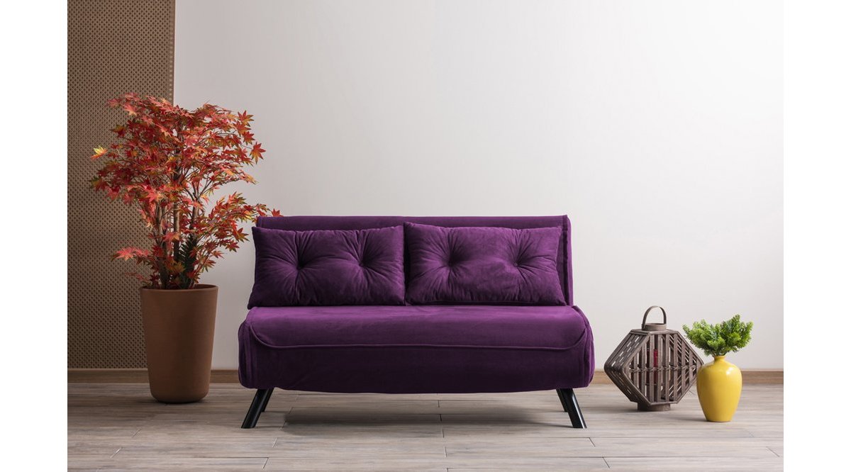 PAFU SANDO İKİLİ SIRTI 5 KADEMELİ KATLANIR YATAKLI KOLTUK MOR FİYATI