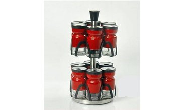 YARGICI 13 PARÇA STANDLİ BAHARAT SET -KIRMIZI