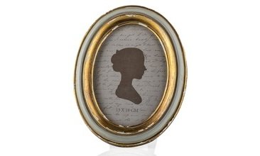 ALTIN MAVİ OVAL ÇERÇEVE 13X18 CM