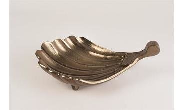 BRONZ RENGİ YAPRAK DERİN TABAK 30CM