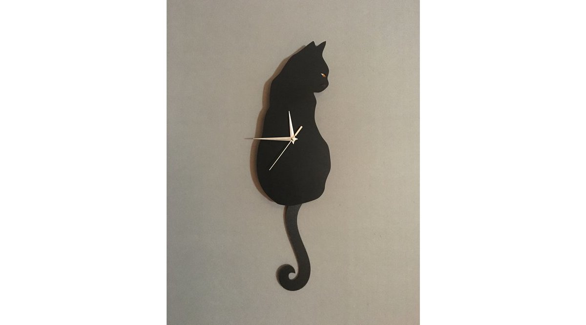 SİYAH KEDİ DEKORATİF SARKAÇLI DUVAR SAATİ FİYATI Vivense SİYAH KEDİ DEKORATİF SARKAÇLI DUVAR SAATİ FİYATI Vivense