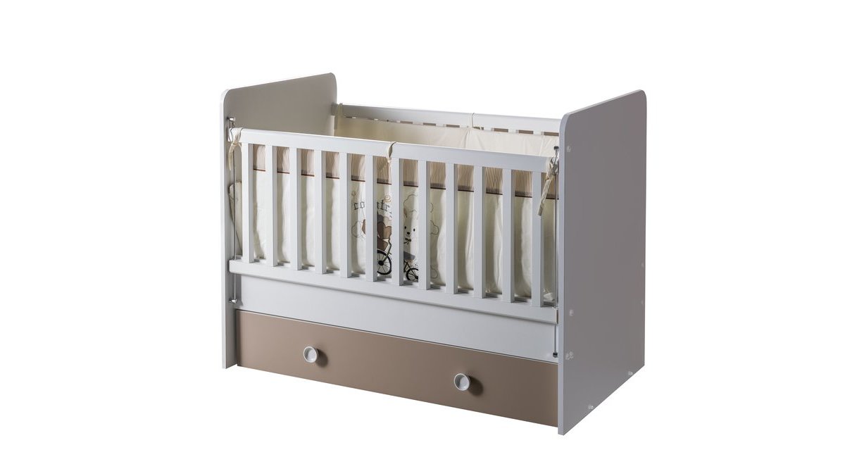 LATTE SALLANIR BEŞİKLİ BEBEK ODASI TAKIMI FİYATI Vivense