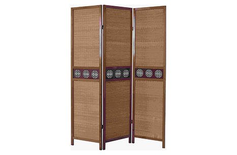 PARAVAN AHŞAH BORDÜRLÜ 3 KANATLI AYAKLI