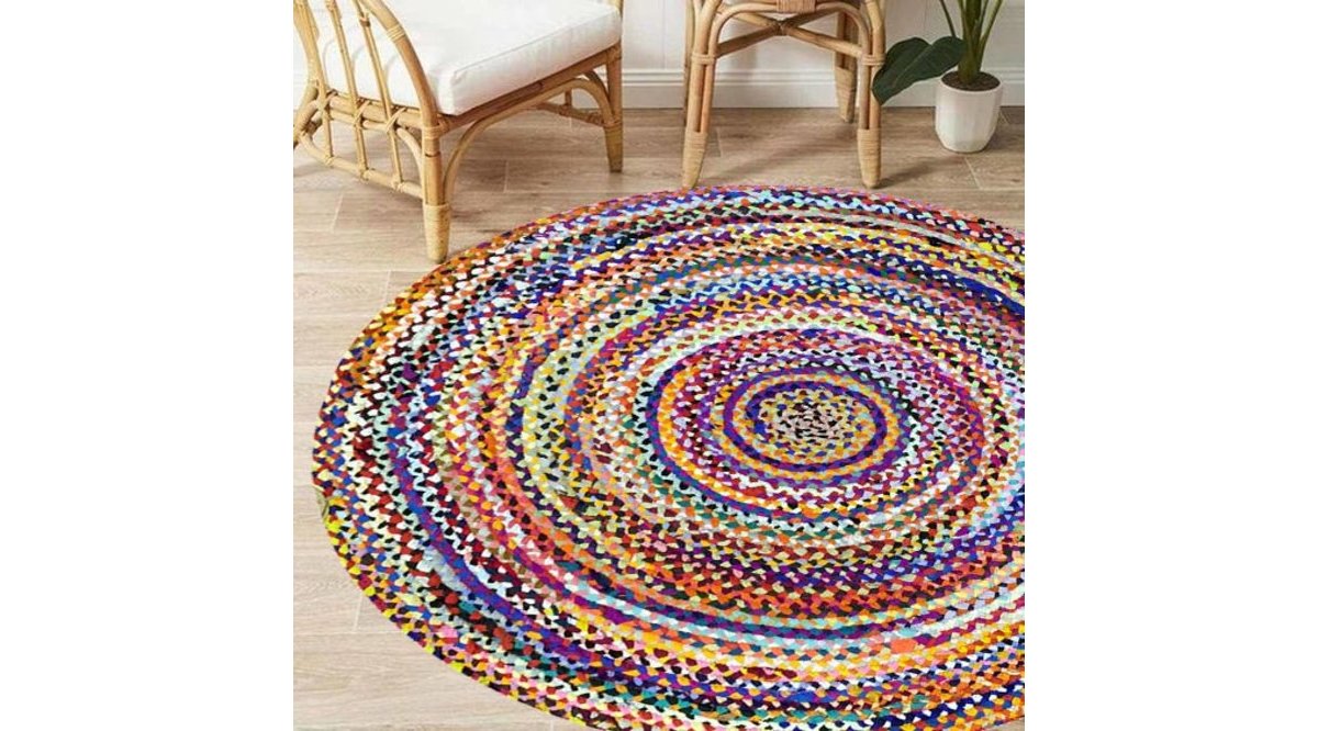 GİZ HOME BOLERO JUT ÖRGÜ HALİ 120X120 Y30 YUVARLAK FİYATI Vivense