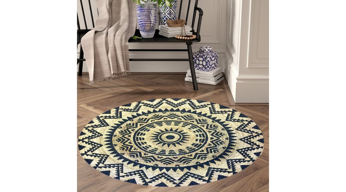 GİZ HOME BOLERO JUT ÖRGÜ HALİ P08 120X120 CM FİYATI Vivense