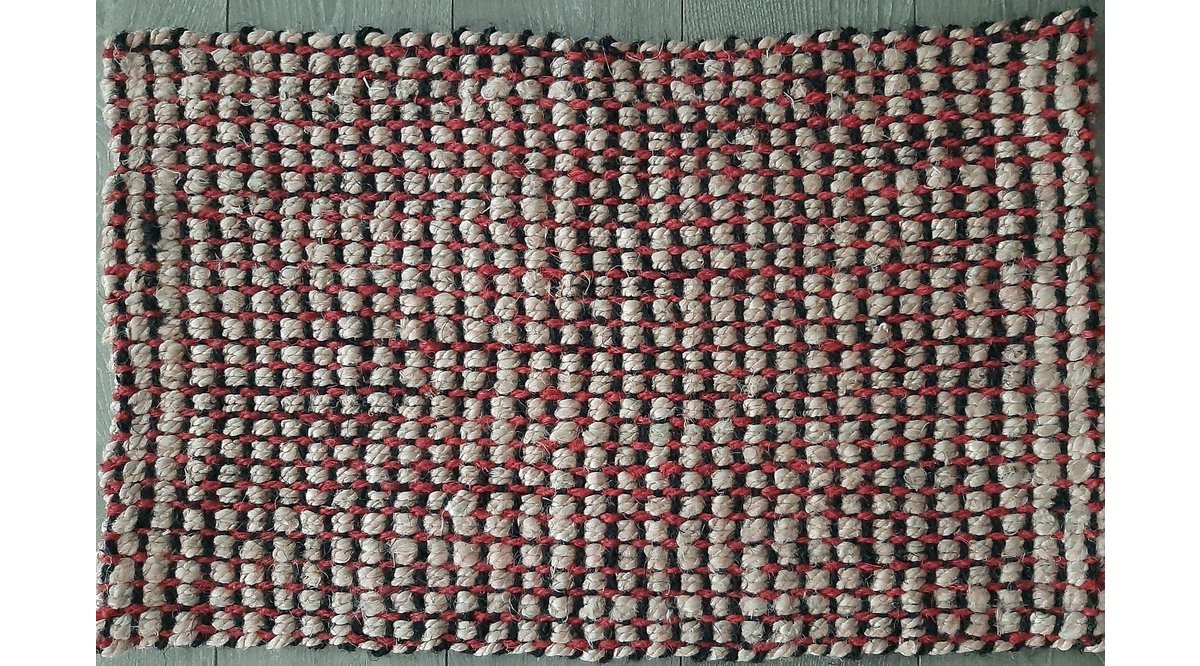 GİZ HOME DYED MAT LİDO JUT HALI 60X90 KIRMIZI KARELİ FİYATI Vivense