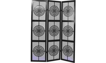 SİYAH PARAVAN DEKOR 120X180 CM