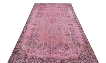 EL DOKUMA YÜNLÜ TÜRK VİNTAGE HALI 1574 164X272