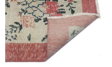 EL DOKUMA YÜNLÜ TÜRK VİNTAGE HALI 1980 156X261