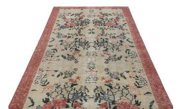 EL DOKUMA YÜNLÜ TÜRK VİNTAGE HALI 1980 156X261