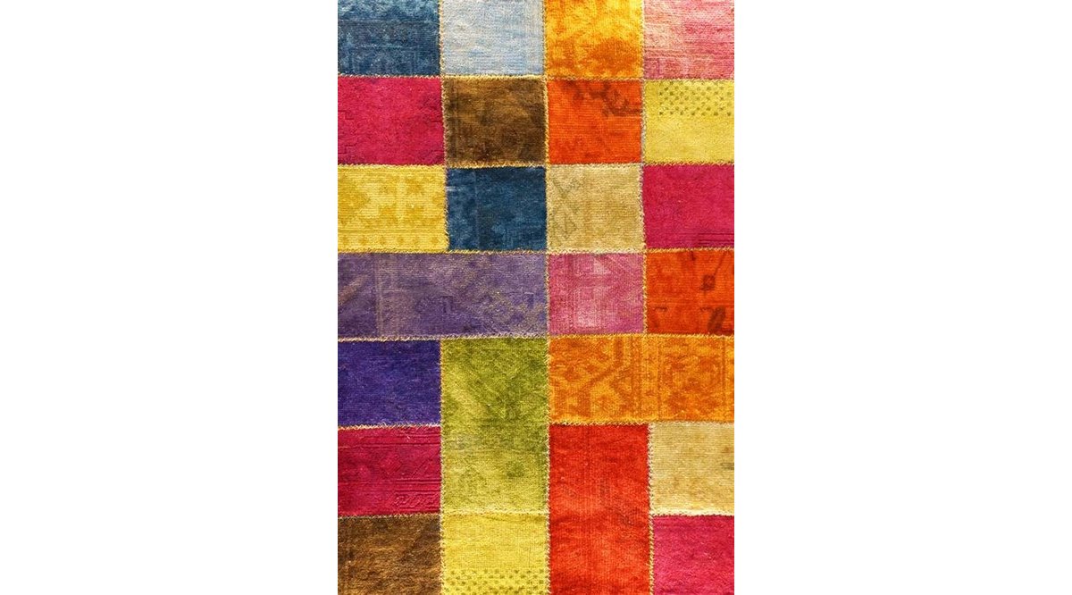 11838 PATCHWORK DESENLİ HALISI 150X230CM FİYATI Vivense