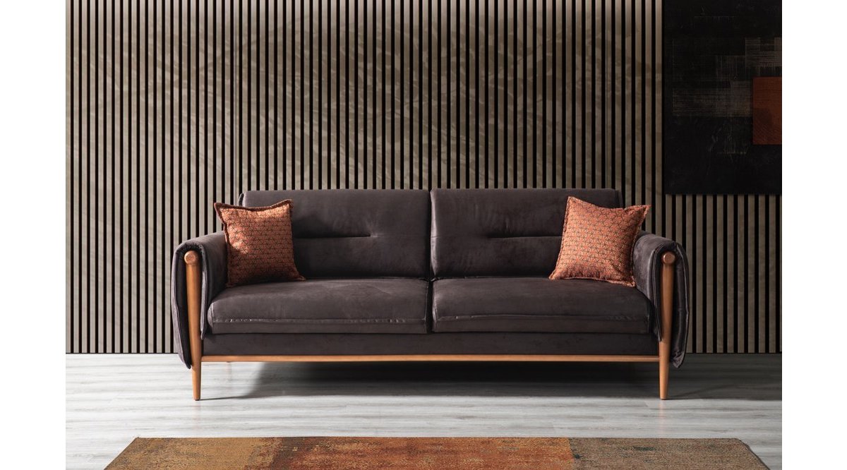 CASERTA ÜÇLÜ KOLTUK ANTRASİT FİYATI Vivense