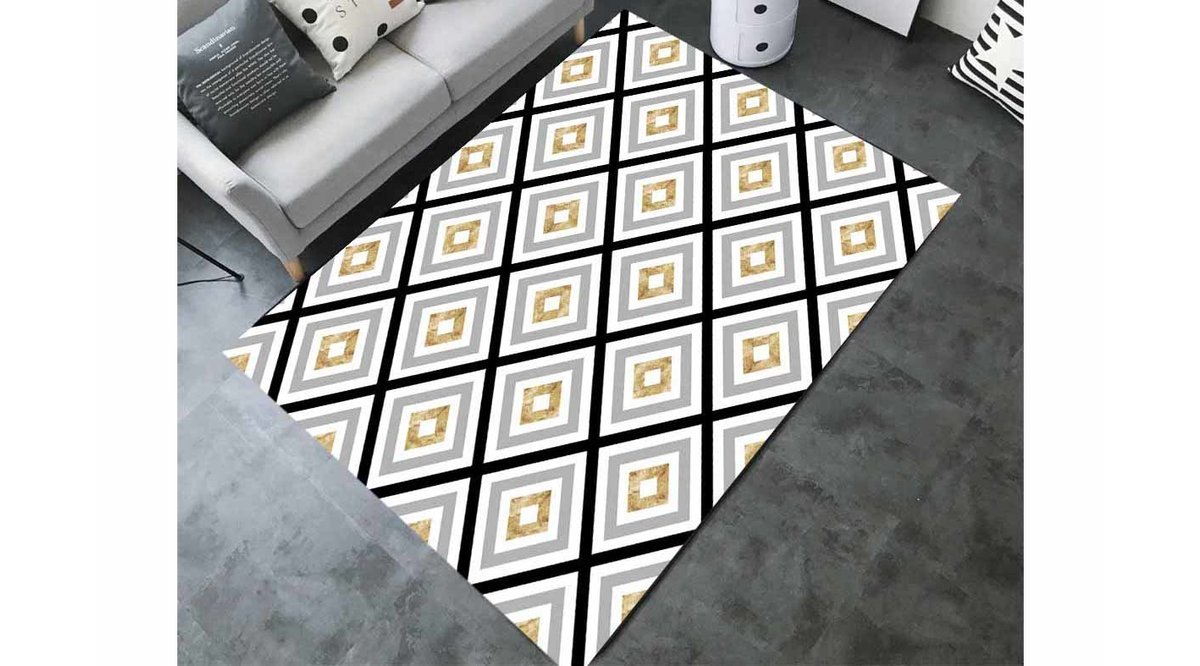JUNGLE HALI GEOMETRİK ÇİZGİLİ DESENLİ DEKORATİF HALI FİYATI Vivense