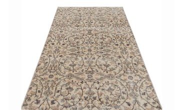 ESKİTME EL DOKUMA VİNTAGE HALI 121X202