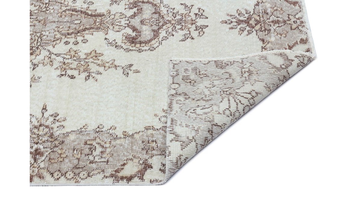 VİNTAGE HALI KREMKAHVE 112*210CM FİYATI Vivense