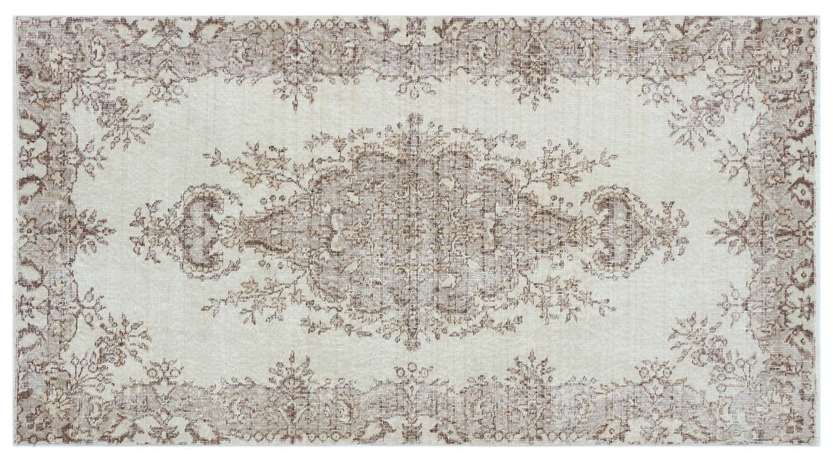 VİNTAGE HALI KREMKAHVE 112*210CM FİYATI Vivense
