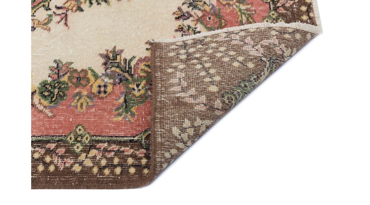 VİNTAGE HALI KREM KAHVE 121*211 CM FİYATI Vivense