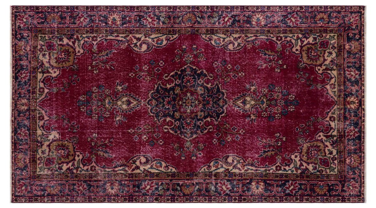VİNTAGE HALI BORDO 113*202 CM FİYATI Vivense