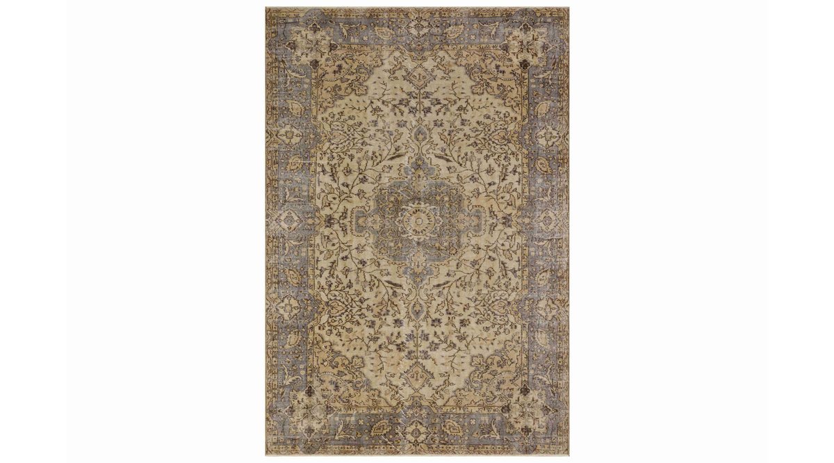 EŞSİZ GÜZELLİĞE SAHİP VİNTAGE ESKİTME HALI 191X282 FİYATI Vivense