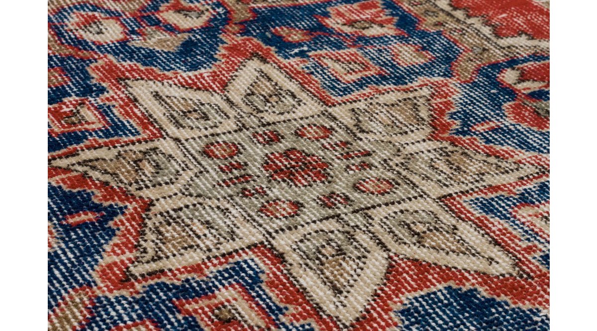GERÇEK EL DOKUMA VİNTAGE ESKİTME HALI 157X281 FİYATI Vivense