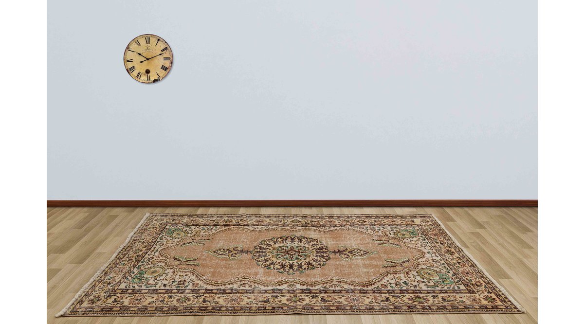GERÇEK EL DOKUMA VİNTAGE ESKİTME HALI 170X270 FİYATI Vivense