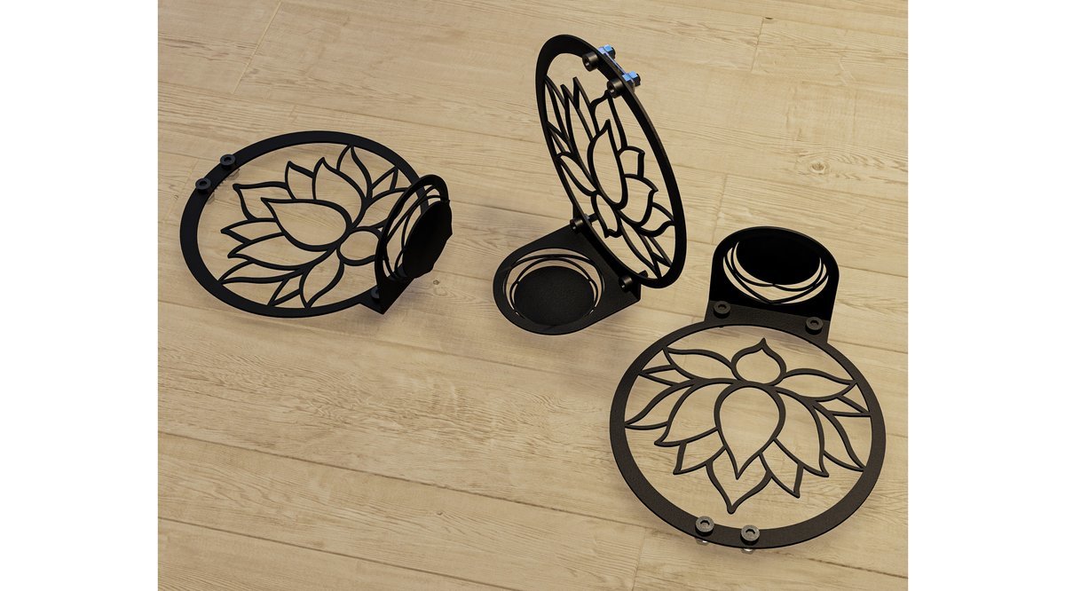FORİA LOTUS ÇİÇEĞİ DESENLİ METAL DUVAR MUMLUĞU FİYATI Vivense