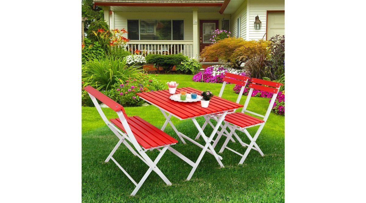 VİNDA BALKON BAHÇE MOBİLYASI KATLANIR MASA SANDALYE TAKIMI