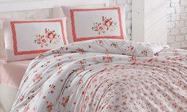 TEK KİŞİLİK PİKE TAKIMI YASEMİN KIRMIZI