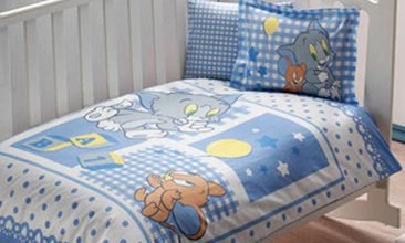 LİSANSLI BEBEK NEVRESİM TAKIMI TOM VE JERRY BABY BOY