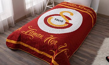 TEK KİŞİLİK LİSANSLI CPP YATAK ÖRTÜSÜ GALATASARAY SARI KIRMIZI