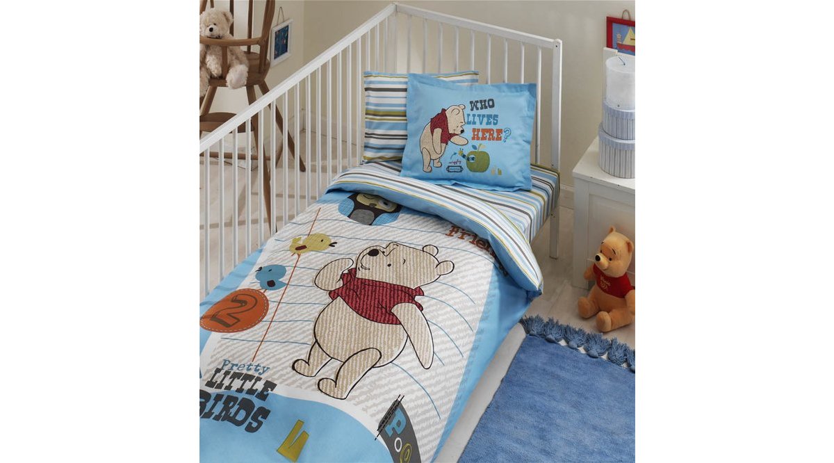 LİSANSLI BEBEK NEVRESİM TAKIMI DİSNEY WİNNİE NEW FRİENDS