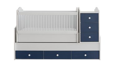 EVA BEBEK ODASI TAKIMI BEYAZ LACİVERT