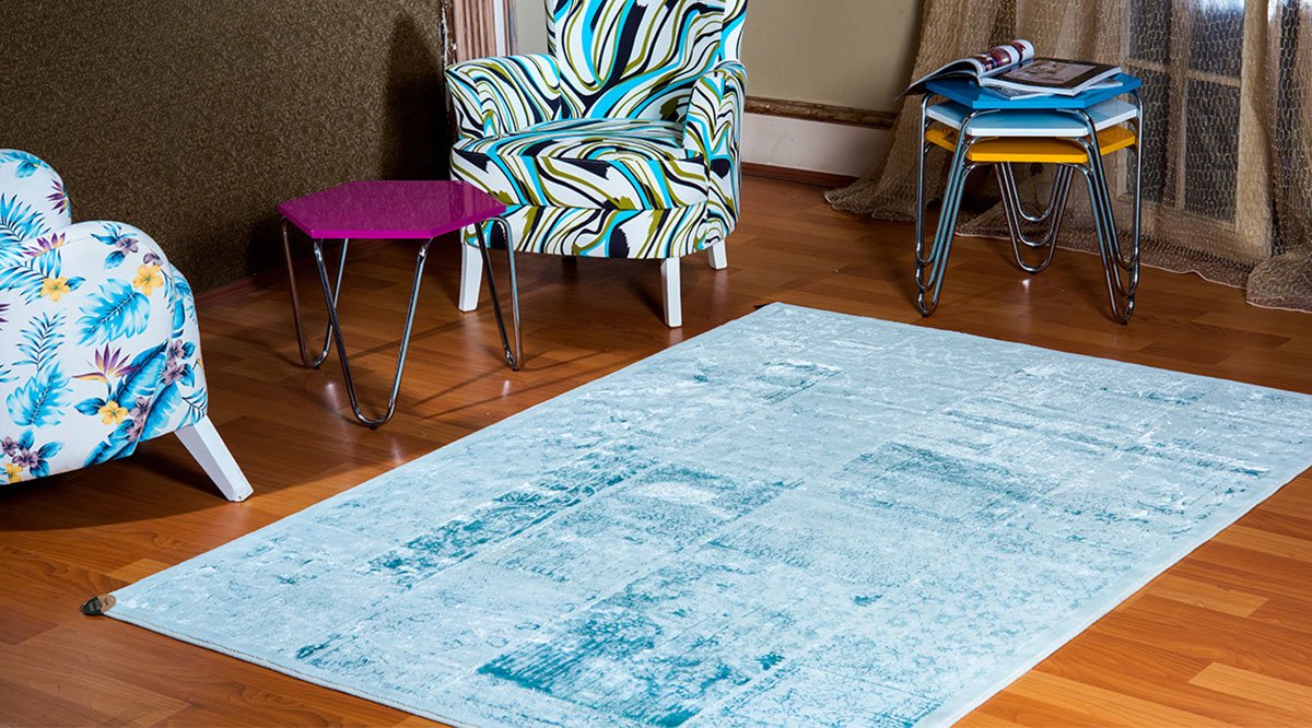 COTTO LUX PATCHWORK TURKUAZ HALI FİYATI Vivense
