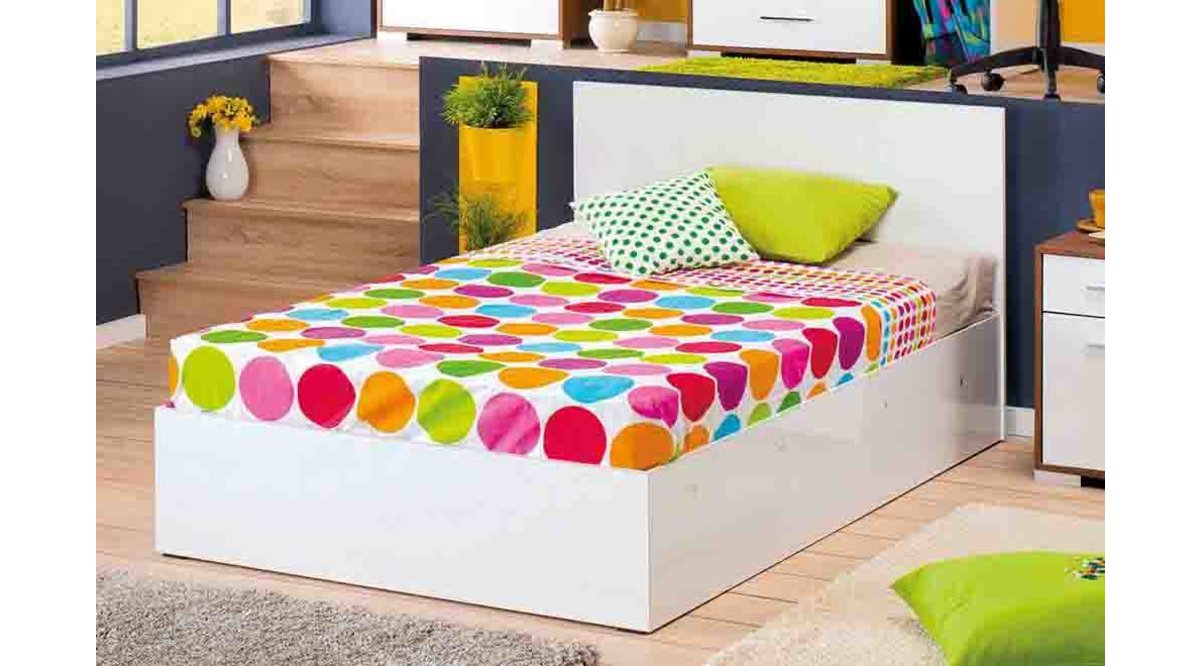 TEK KİŞİLİK BAZALI KARYOLA LAKE BEYAZ FİYATI Vivense