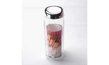 TUTMALI KAPAKLI KARE KAVANOZ GÜMÜŞ RENK 1 LT