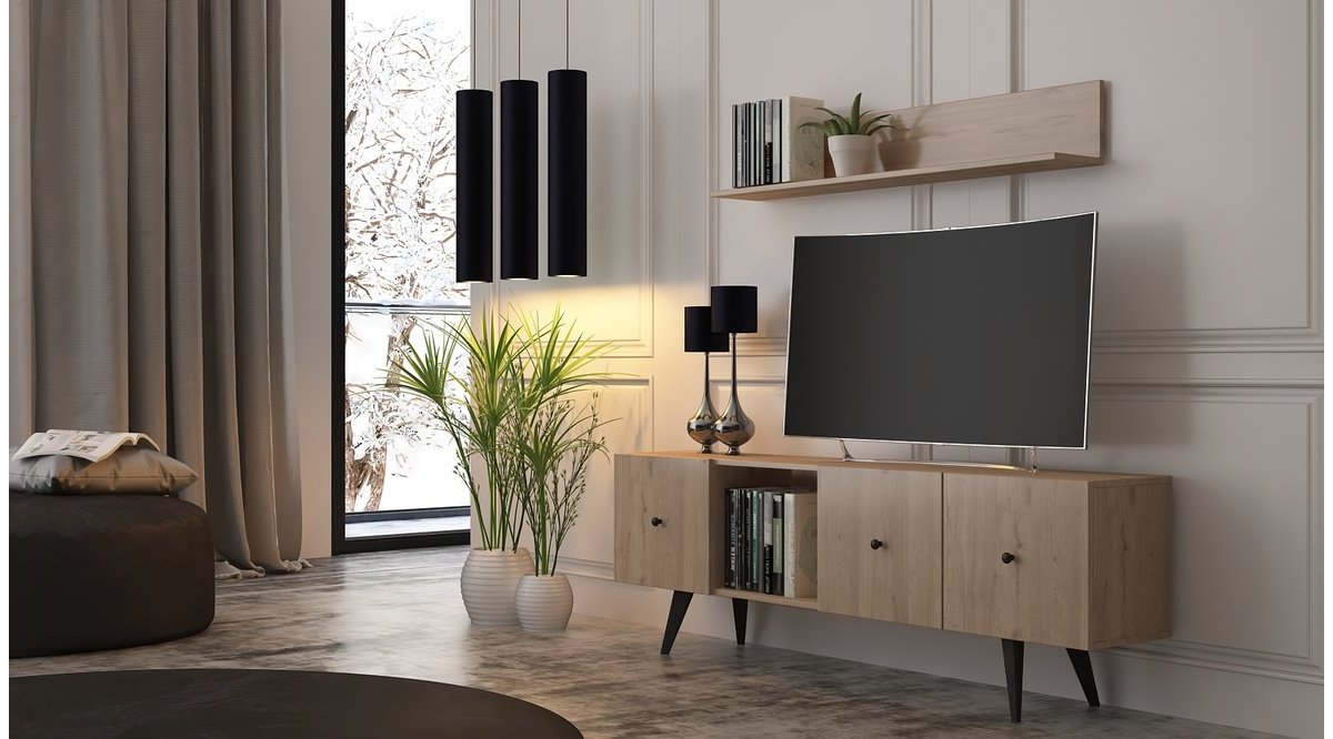 TARZ TV ÜNİTESİ MEŞE 160 CM FİYATI Vivense